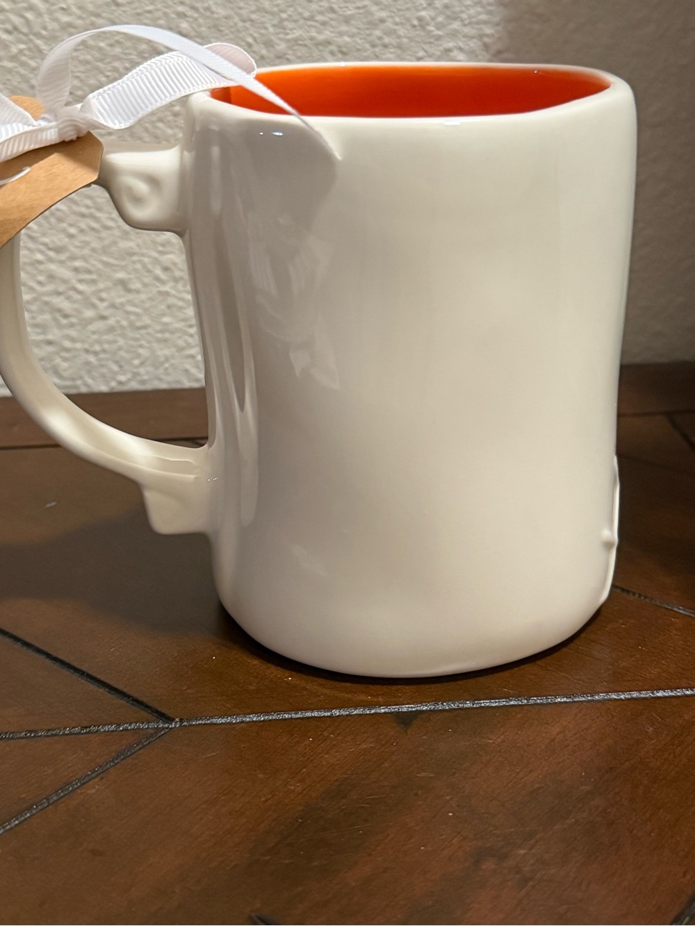 Rae Dunn x Disney Halloween Mug — White & Orange with Mickey and Friends - Picture 2 of 7